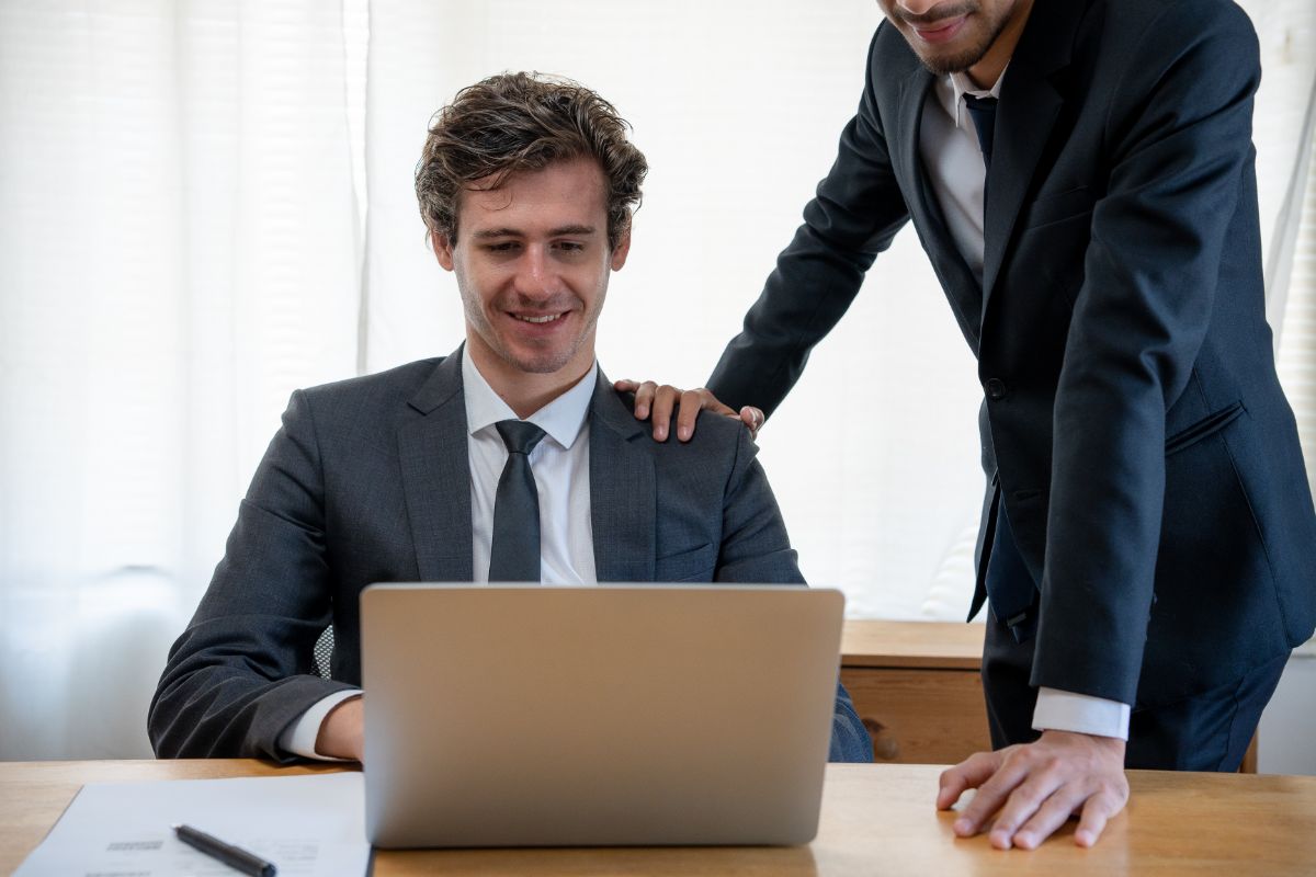 Man in a suit training for the corporate world