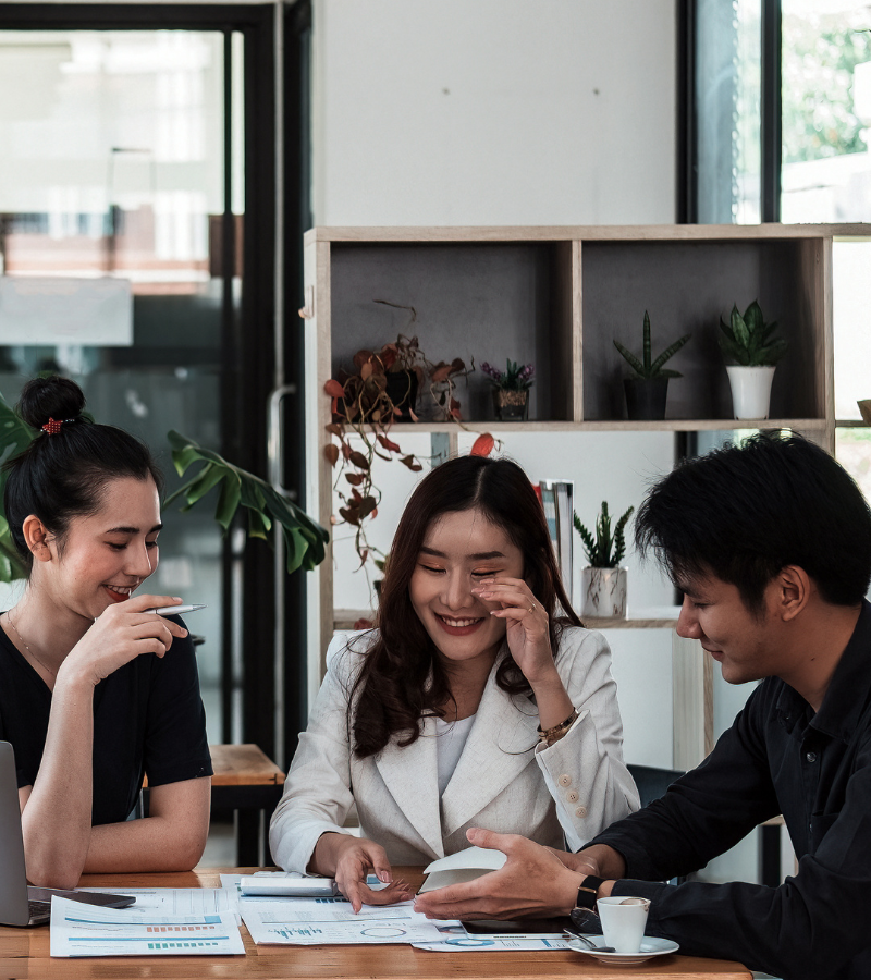 People talking in a meeting